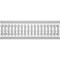 Ekena Millwork Fiberthane Oxford Balustrade Railing Kit, Style N (7 5/8" On-Center Spacing to Pass 4" Sphere Code) BALK38X132OXN - alternate 2